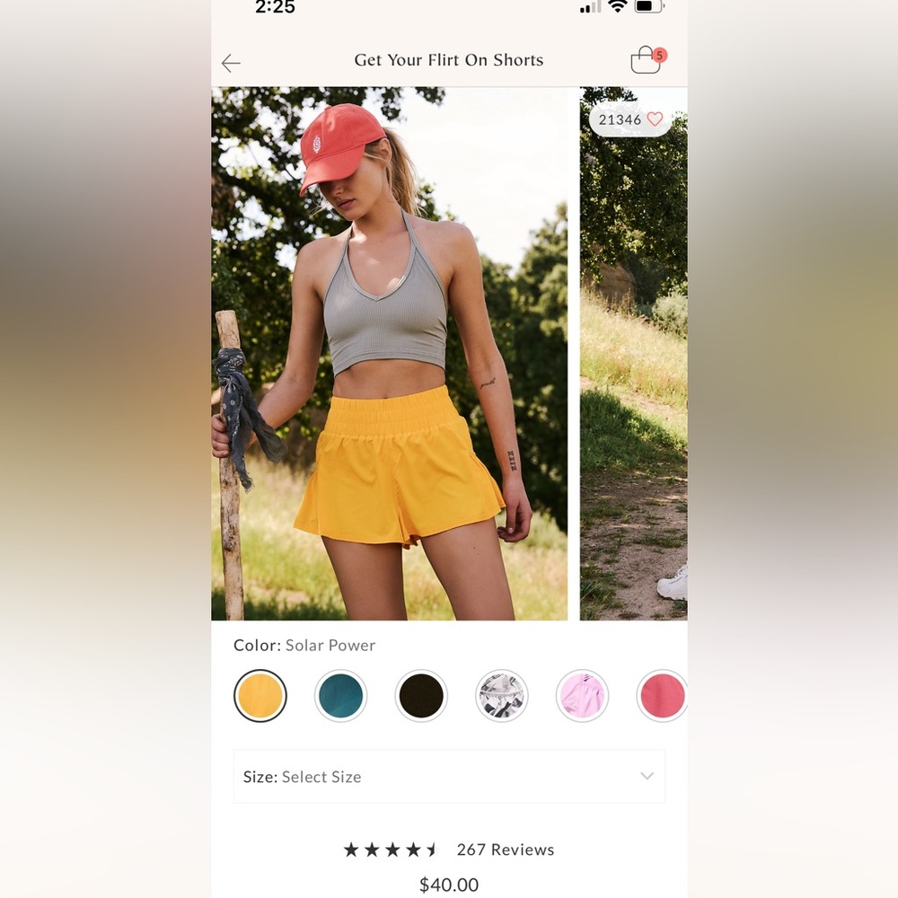 Get your flirt on free people shorts